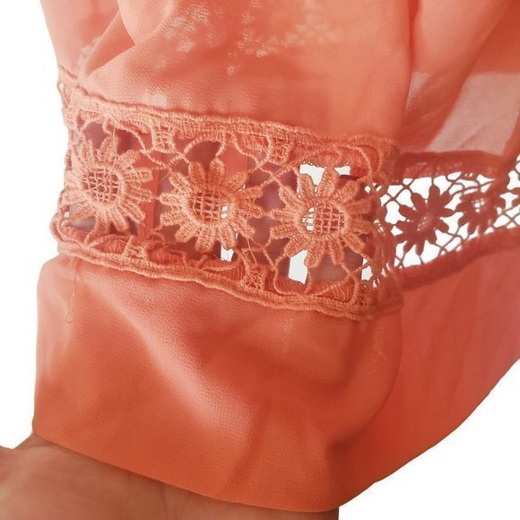 𝅺Umgee‎ Womens Coral Square Neck Embroidered Tunic/Dress size Med - Picture 5 of 12